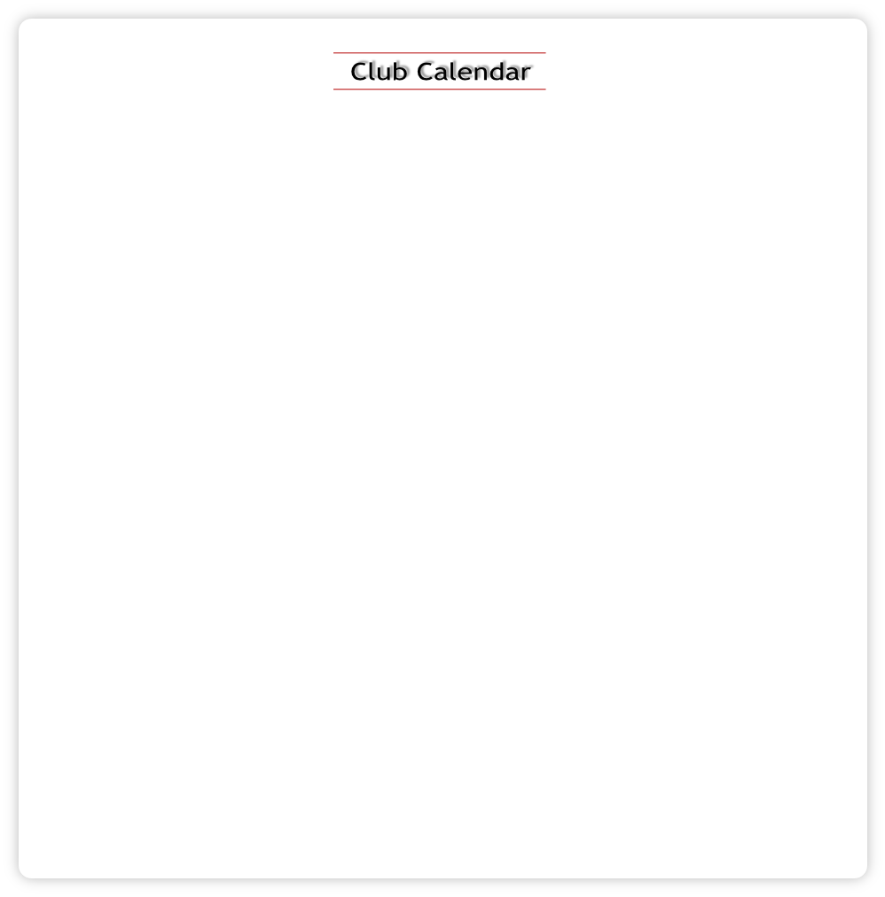 Club Calendar